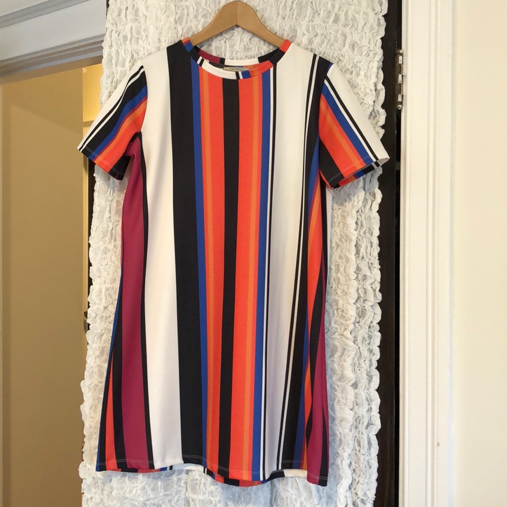 Zara bold striped dress